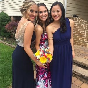 Navy blue prom dress!!